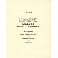 Deagan 1968 Price List