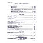 Deagan 1970 Price List