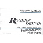 Rogers 1974 Pedal Owner's Manual
