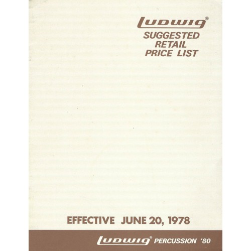 Ludwig 1978 Price List