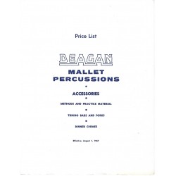 Deagan 1967 Price List