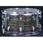 Ludwig Psychedelic Red Glass Keystone - NOS