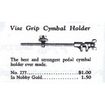 Leedy Cymbal Holder - Gold