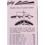 Leedy Double Duty Cymbal Holder - Gold
