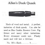 Allen's Duck Quack