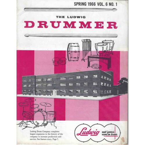 Ludwig Drummer 1966 Spring Vol. 6 No. 1