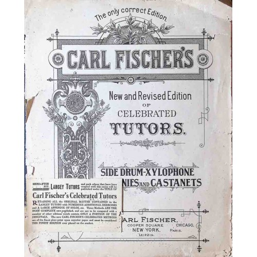 Fischer - Celebrated Tutors, side drum-xylophone, tympanies, catanets